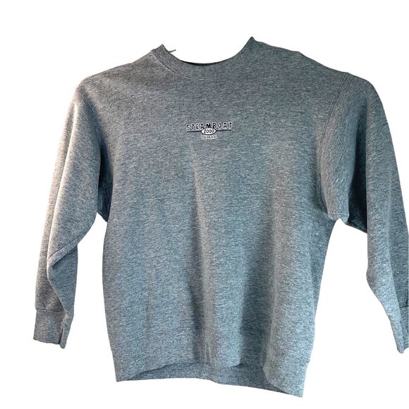 Fruit of the Loom Large Grey Cotton Blend 2000 Steamboat Sweatshirt 40d - Picture 1 of 11